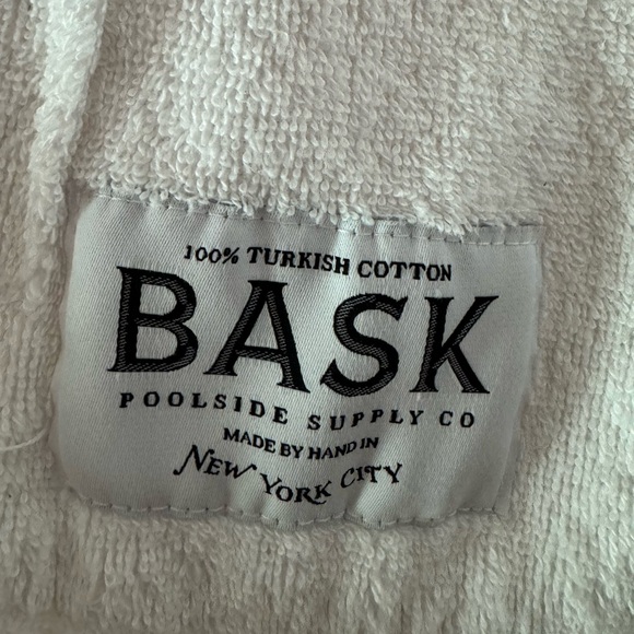 Bask- Baskpoolside - white & pink jacket - Women's White & pink Toweling Blazer - Picture 10 of 12